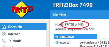 Update per FRITZ!OS-Datei